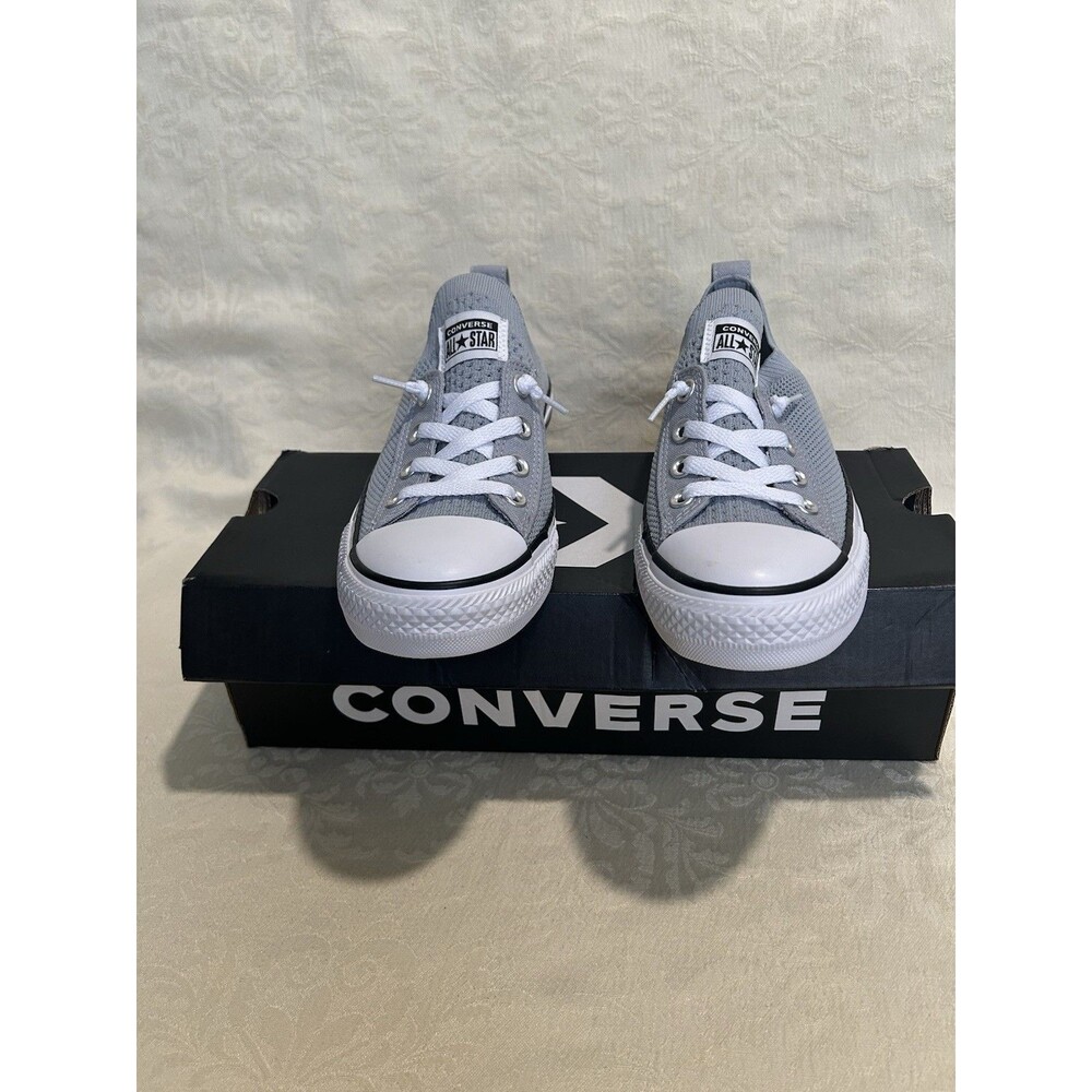 Converse Chuck Taylor All Star Shoreline Knit Low Top Lace-Up Gray White 565232F - Picture 3 of 9